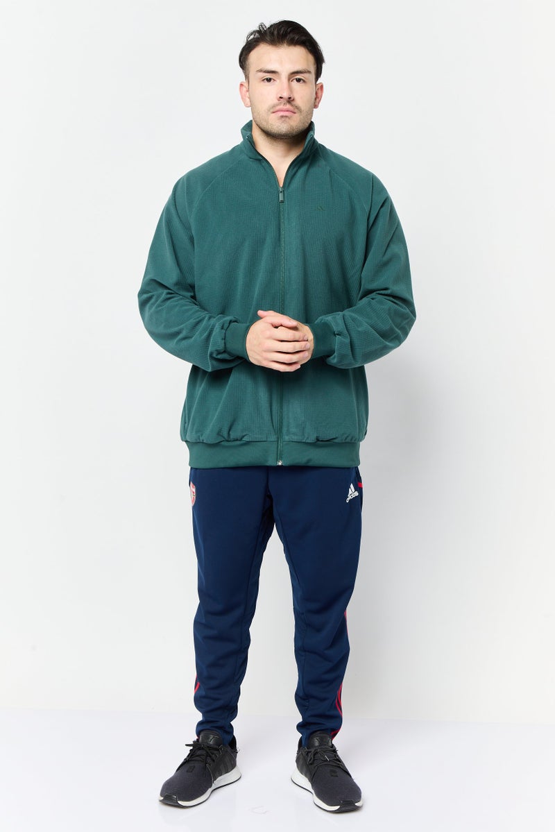 Adidas Men Sportswear Fit Long Sleeves Training Jacket, Green - Image 4